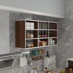 Kenz Life Kenzlife Hazır Mutfak Dolabı Ceviz Renk MDF Malzeme 060*120*22 Ölçülerle Modern ve Fonksiyonel