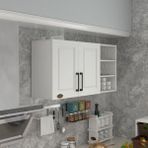 Kenz Life Kenzlife hazır mutfak dolabı maydanoz60 byz mod1 60*120*32 mebran kapak suntalam gövde - Renk - Beyaz