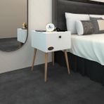 Kenz Life Kenzlife Komodin Tora Byz 60*39*39 Komidin Ahşap Ayaklı Kitaplık Ayakkabılık Kapaklı Arkalıklı