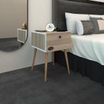 Kenz Life Kenzlife Komodin Tora Crd 60*39*39 Komidin Ahşap Ayaklı Kitaplık Ayakkabılık Kapaklı Arkalıklı