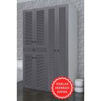 Kenz Life Kenzlife Membran Çamaşır-Kurutma Makinesi Dolabı Şahrur Sağ Gribyz 187*120*60 Çekmeceli Mebran Kapak Mdf Gövde Banyo - GRİBYZ