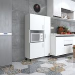 Kenz Life Kenzlife Mini Fırın Dolabı Alpkuntsol Beyaz Suntalam Modern Tasarım 148x90x30 cm 5 Raflı