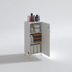 Kenz Life Kenzlife Zehra Modern Mutfak Dolabı 88x30x32 cm Suntalam Malzeme Kilitli Çok Amaçlı Kullanım - Beyaz
