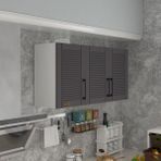 Kenz Life Mandalina Hazır Mutfak Dolabı Gri 60*120*32 cm Suntalam Malzeme Modern Tasarım - Renk