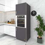 Kenz Life Modern Ankastre Fırın Dolabı Suntalam Malzeme 180x60x58 cm Pratik Kullanım