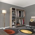 Kenz Life Modern Giysi Dolabı 2 Kapaklı Suntalam Malzeme ile 180 cm Genişlikte - Renkli
