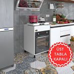 Kenzlife Ankastre Modülü Kabini Kalimera Byz 85*60*56 Fırın Ocak Dolabı Ayarlı Ayaklı Üstü Kapalı Çok Renkli