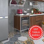 Kenzlife Ankastre Modülü Kabini Pança Tantra Cvz 89-81*60*56 Fırın Ocak Dolabı Ayarlı Ayaklı Üstü Kapalı Çok Renkli