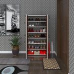 Kenzlife Ayakkabılık Ayakkabı Dolabı Kilitli Gutan Cvz 140*70*32 Kapaklı Ofis Dolabı Iki Bölme Ceviz