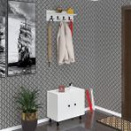 Kenzlife Ayakkabılık Başmak3 Byz 53*060*30 Kapaksız 3 Raflı 9 Çift Ayakkabı Kapasitesi Beyaz