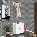 Kenzlife Ayakkabılık Başmak4 Byz 68*060*30 Kapaksız 4 Raflı 12 Çift Ayakkabı Kapasitesi Beyaz