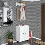 Kenzlife Ayakkabılık Başmak5 Byz 83*060*30 Kapaksız 5 Raflı 15 Çift Ayakkabı Kapasitesi Beyaz