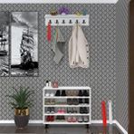 Kenzlife Ayakkabılık Çapula4 Byz 68*080*30 Kapaksız 4 Raflı 16 Çift Ayakkabı Kapasitesi Beyaz