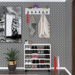 Kenzlife Ayakkabılık Çapula5 Byz 83*080*30 Kapaksız 5 Raflı 20 Çift Ayakkabı Kapasitesi Beyaz