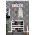 Kenzlife Ayakkabılık Çapula5 Byz 83*080*30 Kapaksız 5 Raflı 20 Çift Ayakkabı Kapasitesi