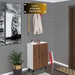 Kenzlife Ayakkabılık Cimcime5 Cvzbyz 83*060*32 Kapaklı 5 Raflı 15 Çift Ayakkabı Kapasitesi Beyaz