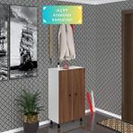 Kenzlife Ayakkabılık Cimcime6 Cvzbyz 98*060*32 Kapaklı 6 Raflı 18 Çift Ayakkabı Kapasitesi Beyaz