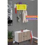 Kenzlife Ayakkabılık Galoş3 Crdbyz 53*080*32 Kapaklı 3 Raflı 12 Çift Ayakkabı Kapasitesi