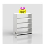 Kenzlife Ayakkabılık Goya Byz 080*70*30 Arkalıksız Ayakkabı Ofis Dolabı + Tekli Duvar Rafı Hediyeli