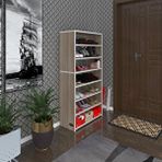 Kenzlife Ayakkabılık Goya Crd 140*70*30 Arkalıksız Ayakkabı Ofis Dolabı Iki Bölme Beyaz