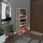 Kenzlife Ayakkabılık Goya Crd 140*70*30 Arkalıksız Ayakkabı Ofis Dolabı Iki Bölme - Cordoba