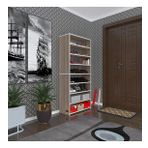 Kenzlife Ayakkabilik Goya Crd 160*70*30 Arkaliksiz Ayakkabi Ofis Dolabi İki Bolme