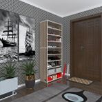 Kenzlife Ayakkabılık Goya Crd 180*70*30 Arkalıksız Ayakkabı Ofis Dolabı Iki Bölme Beyaz