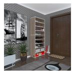Kenzlife Ayakkabilik Goya Crd 180*70*30 Arkaliksiz Ayakkabi Ofis Dolabi İki Bolme