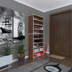 Kenzlife Ayakkabilik Goya Cvz 180*70*30 Arkaliksiz Ayakkabi Ofis Dolabi İki Bolme