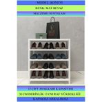 Kenzlife Ayakkabılık Konevi Mat Beyaz Suntalam 065*060*30 Oniki Çift Ayakkabı Kapasitesi Arkalıksız