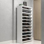 Kenzlife Ayakkabılık Konevi Mat Beyaz Suntalam 170*080*30 Kırkdört Çift Ayakkabı Kapasitesi Arkalıksız