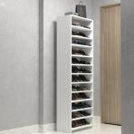 Kenzlife Ayakkabılık Konevi Mat Beyaz Suntalam 183X060x30 Otuzaltı Çift Ayakkabı Kapasitesi Arkalıksız