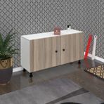 Kenzlife Ayakkabılık Merkub3 Crdbyz 53*100*32 Kapaklı 3 Raflı 15 Çift Ayakkabı Kapasitesi - Beyaz