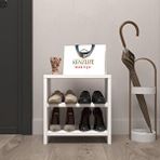 Kenzlife Ayakkabılık Mısri Mat Beyaz Suntalam 035*040*20 Dört Çift Ayakkabı Kapasitesi Arkalıksız