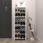 Kenzlife Ayakkabılık Mısri Mat Beyaz Suntalam 110*040*20 Ondört Çift Ayakkabı Kapasitesi Arkalıksız