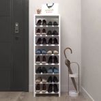 Kenzlife Ayakkabılık Mısri Mat Beyaz Suntalam 125*040*20 Onaltı Çift Ayakkabı Kapasitesi Arkalıksız