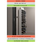 Kenzlife Ayakkabılık Mısri Mat Beyaz Suntalam 183*080*20 Kırksekiz Çift Ayakkabı Kapasitesi Arkalıksız