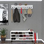 Kenzlife Ayakkabılık Nalın3 Byz 53*120*30 Kapaksız 3 Raflı 18 Çift Ayakkabı Kapasitesi - Beyaz