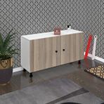Kenzlife Ayakkabılık Yemeni3 Crdbyz 53*120*32 Kapaklı 3 Raflı 18 Çift Ayakkabı Kapasitesi - Beyaz