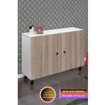 Kenzlife Ayakkabılık Yemeni4 Crdbyz 68*120*32 Kapaklı 4 Raflı 24 Çift Ayakkabı Kapasitesi