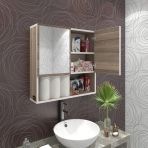 Kenzlife Aynalı Çehov Banyo Ecza Dolabı