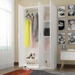 Kenzlife Ballıbaba 3 Kapılı 180x120x52 CM Beyaz Xlarge Gardrop