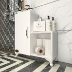 Kenzlife Banyo Dolabı Alev Byz 068*060*32 Ofis Hazır Mutfak Kiler Banyo Kitaplık Arkalıklı