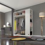 Kenzlife Bayram 180x150X40 CM Beyaz Gardrop