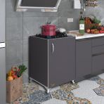 Kenzlife Benek Gri 85x60x56 Mutfak Dolabı