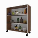 Kenzlife Beril Ceviz 108x90x20 cm Kitaplık