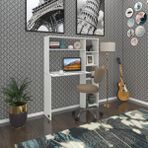 Kenzlife bilgisayar çalışma masası prost byz 140*100*20 kitaplık sağda ofis sekreter laptop - 140x100x20 - Beyaz