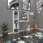 Kenzlife Bilgisayar Çalışma Masası Prost Byz 140*100*20 Kitaplık Solda Ofis Sekreter Laptop - 140x100x20 - Beyaz