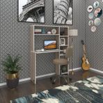 Kenzlife bilgisayar çalışma masası prost crd 140*100*20 kitaplık sağda ofis sekreter laptop - 140x100x20 - Cordoba