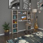Kenzlife bilgisayar çalışma masası senna crd 140*130*20 kitaplıklı ofis sekreter laptop - 140x130x20 - Cordoba